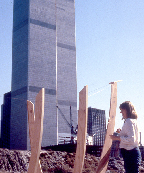 Boat with Gail Addiss and the World Trade Center