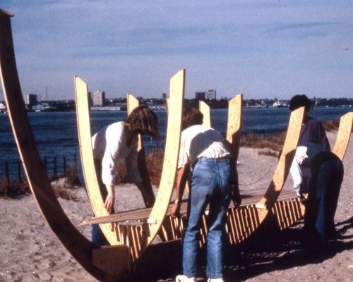 Assembling Boat on the beach