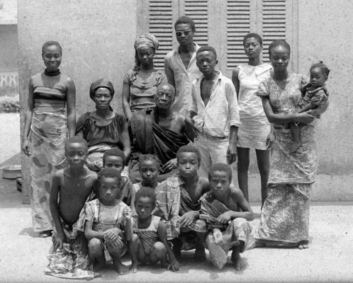 Janet’s homestay family in Kyekyewere, Ghana. Seated are the chief and his wife. The man standing in the back with sunglasses was her host.
