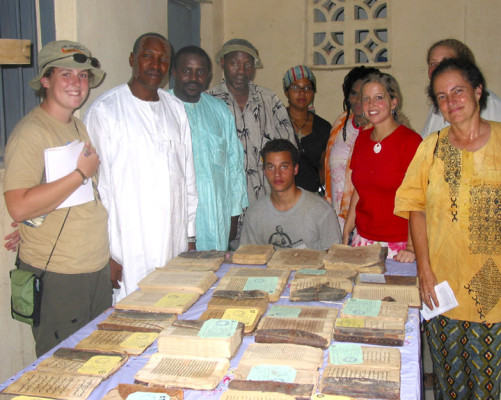 At one of the libraries in Timbuktu